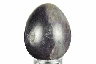 Polished Purple Lepidolite Egg - Madagascar #250882