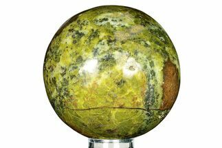 Polished Green Opal Sphere - Madagascar #257257