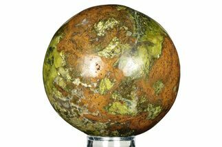 Polished Green Opal Sphere - Madagascar #257258
