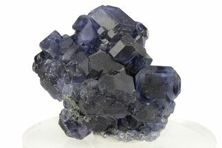 Purple Cube-Dodecahedron Fluorite Crystal - China #257587