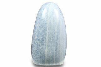 Polished, Free-Standing Blue Calcite - Madagascar #258662