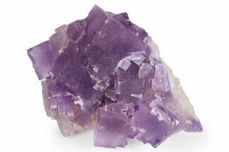 Purple Cubic Fluorite Crystal Cluster - Cave-In-Rock #260213