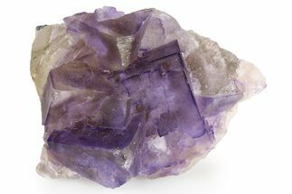Purple Cubic Fluorite Crystal Cluster - Cave-In-Rock #260215