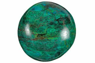 Polished Chrysocolla and Malachite Palm Stone - Peru #258708