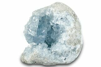 Sky-Blue Celestine (Celestite) Crystal Cluster - Madagascar #260388