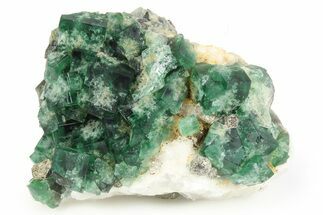 Fluorescent Green Fluorite Cluster - Diana Maria Mine, England #261752