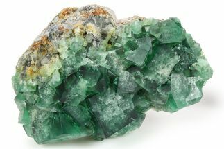 Fluorescent Green Fluorite Cluster - Diana Maria Mine, England #261754