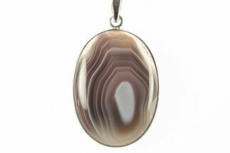 Botswana Agate Pendant (Necklace) - Sterling Silver #262138