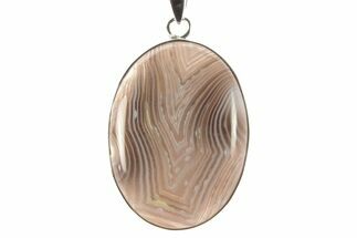 Botswana Agate Pendant (Necklace) - Sterling Silver #262142