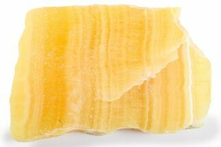 Polished, Orange, Honeycomb Calcite Slab - Utah #264221