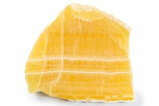 Polished, Orange, Honeycomb Calcite Slab - Utah #264223