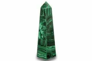 Tall, Polished Malachite Obelisk - DR Congo #266055