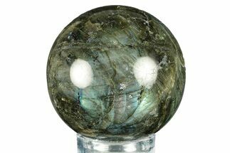 Flashy, Polished Labradorite Sphere - Great Color Play #266221