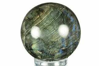 Flashy, Polished Labradorite Sphere - Great Color Play #266224