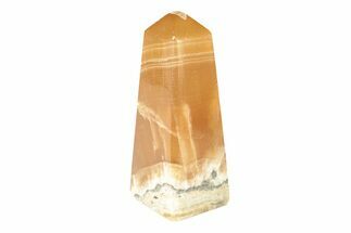 Bargain, Polished Banded Honey Calcite Obelisk - Pakistan #266922