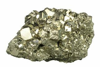 Gleaming Pyrite Crystal Cluster - Peru #271562