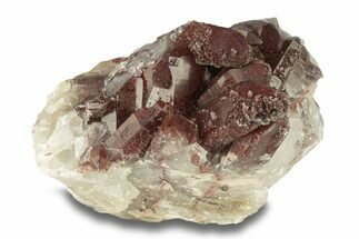 Natural, Red Quartz Crystal Cluster - Morocco #271788