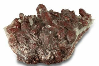 Natural, Red Quartz Crystal Cluster - Morocco #271803