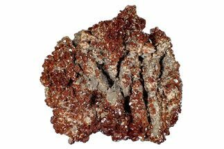 Deep Red Sparkling Vanadinite Crystal Cluster - Morocco #274870