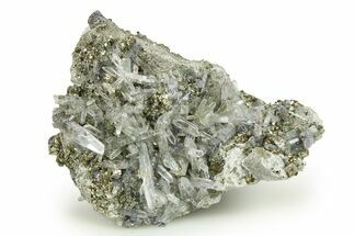 Glassy Quartz Crystals with Pyrite - Peru #276056