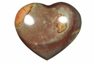 Wide, Polychrome Jasper Heart - Madagascar #277929
