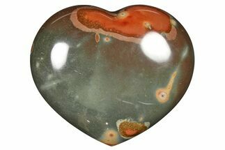 Wide, Polychrome Jasper Heart - Madagascar #277930