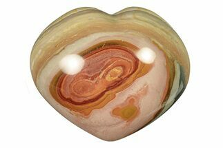 Wide, Polychrome Jasper Heart - Madagascar #277953