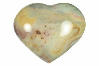 Wide, Polychrome Jasper Heart - Madagascar #278018