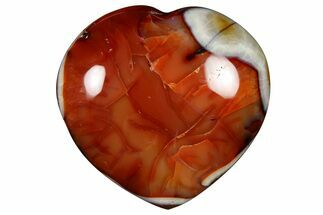 Colorful Carnelian Agate Heart #277985
