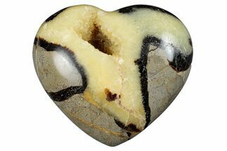 Polished Septarian Heart - Madagascar #278023