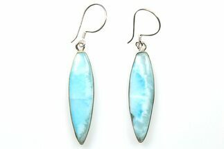 Stunning Larimar Earrings - Sterling Silver #278334