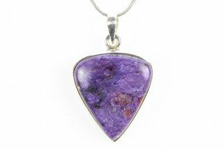 Siberian Charoite Pendant (Necklace) - Sterling Silver #278470