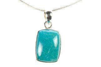 Kingman Turquoise Pendant (Necklace) - Sterling Silver #278563