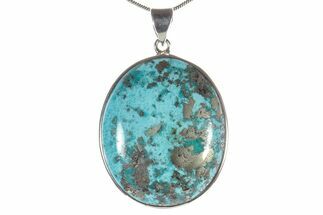 Persian Turquoise Pendant (Necklace) - Sterling Silver #279252