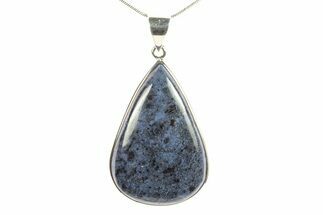 Polished Dumortierite Pendant - Sterling Silver #279332