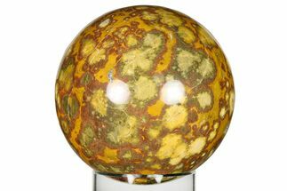 Polished Orbicular King Cobra Jasper Sphere - India #279694