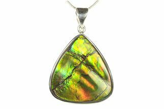 Stunning Ammolite Pendant (Necklace) - Sterling Silver #279993