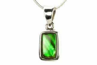 Stunning Ammolite Pendant (Necklace) - Sterling Silver #280012