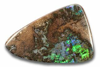 Vibrant Boulder Opal Cabochon - Queensland, Australia #280146