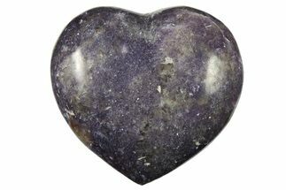 Sparkly Purple Lepidolite Heart - Madagascar #280416