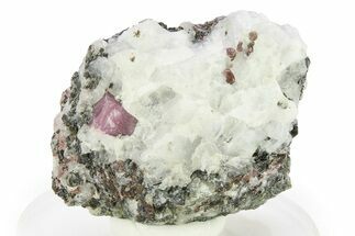 Fluorescent Ruby and Almandine Garnet in Matrix - Russia #283160