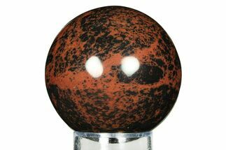Polished Mahogany Obsidian Sphere - Mexico #283191