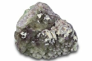 Botryoidal Fluorite on Amethyst - Colorado #285051