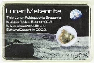 Polished Lunar Meteorite Slice ( g) - Bechar #285288