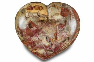 Polished Triassic Petrified Wood Heart - Madagascar #286181
