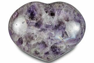 Polished Chevron Amethyst Heart - Madagascar #286164