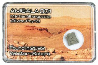 Martian Shergottite Meteorite Slice - Amgala #288257