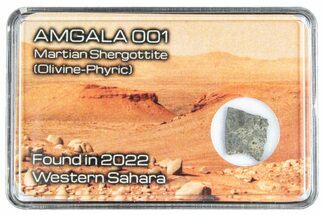 Martian Shergottite Meteorite Slice - Amgala #288307