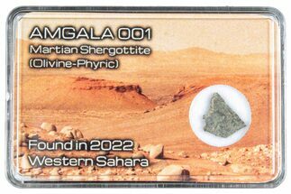 Martian Shergottite Meteorite Slice - Amgala #288311
