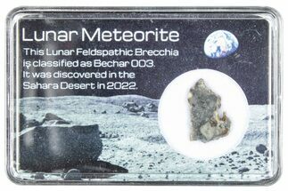 Polished Lunar Meteorite Slice ( g) - Bechar #288427